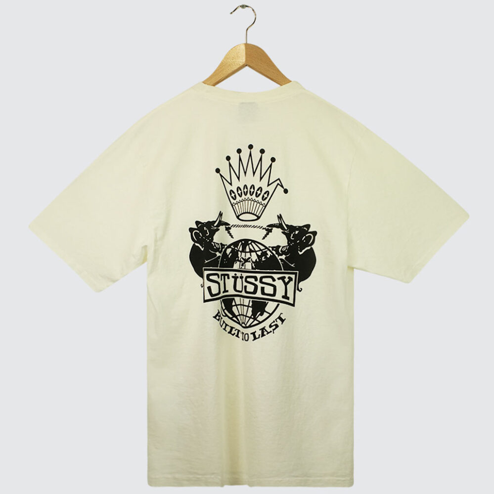 Stüssy Built To Last Pig. Dyed T-Shirt Natural