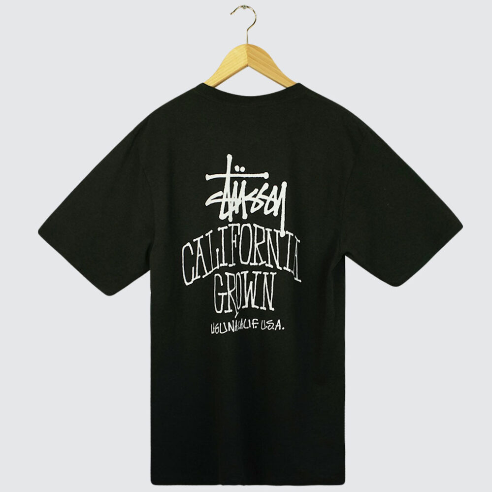 Stüssy Cali Grown Pig. Dyed T-Shirt Faded Black