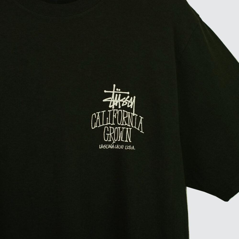 Stüssy Cali Grown Pig. Dyed T-Shirt Faded Black