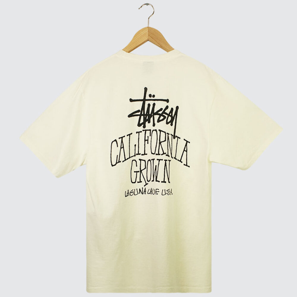 Stüssy Cali Grown Pig. Dyed T-Shirt Natural