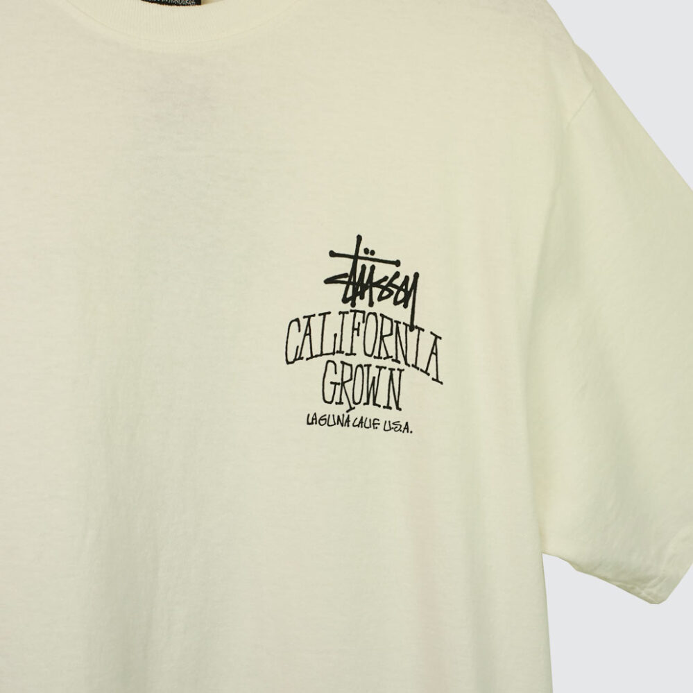 Stüssy Cali Grown Pig. Dyed T-Shirt Natural