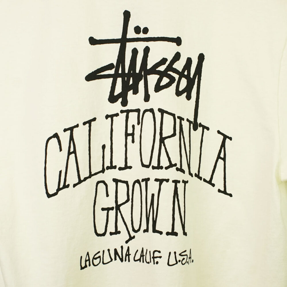 Stüssy Cali Grown Pig. Dyed T-Shirt Natural