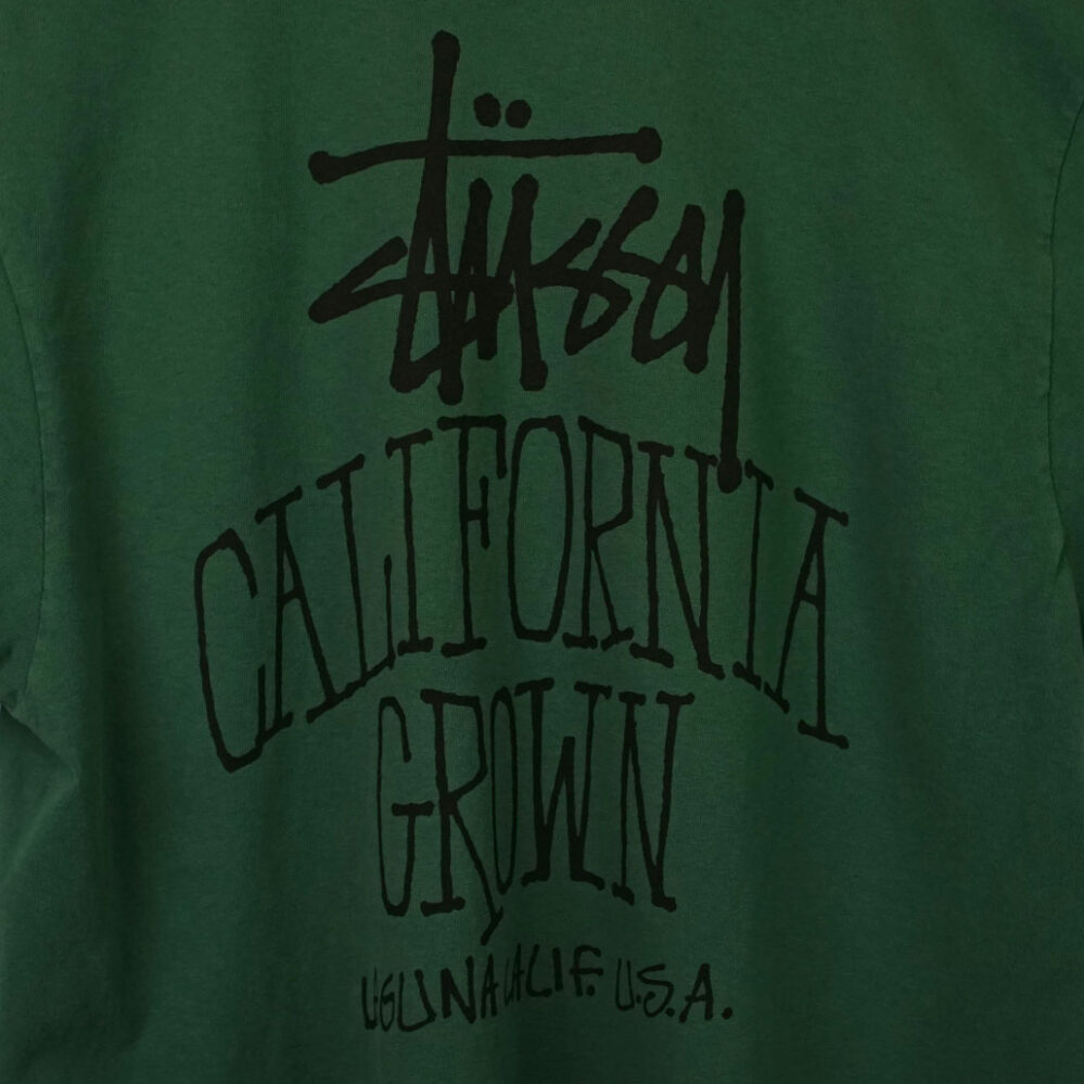 Stüssy Cali Grown Pig. Dyed T-Shirt Pine