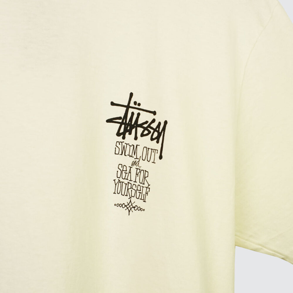 Stüssy Swim Out Pig. Dyed T-Shirt Natural Stüssy Swim Out Pig. Dyed T-Shirt Natural