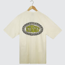 Stüssy Tile Oval Pig. Dyed T-Shirt Natural