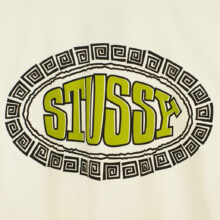 Stüssy Tile Oval Pig. Dyed T-Shirt Natural