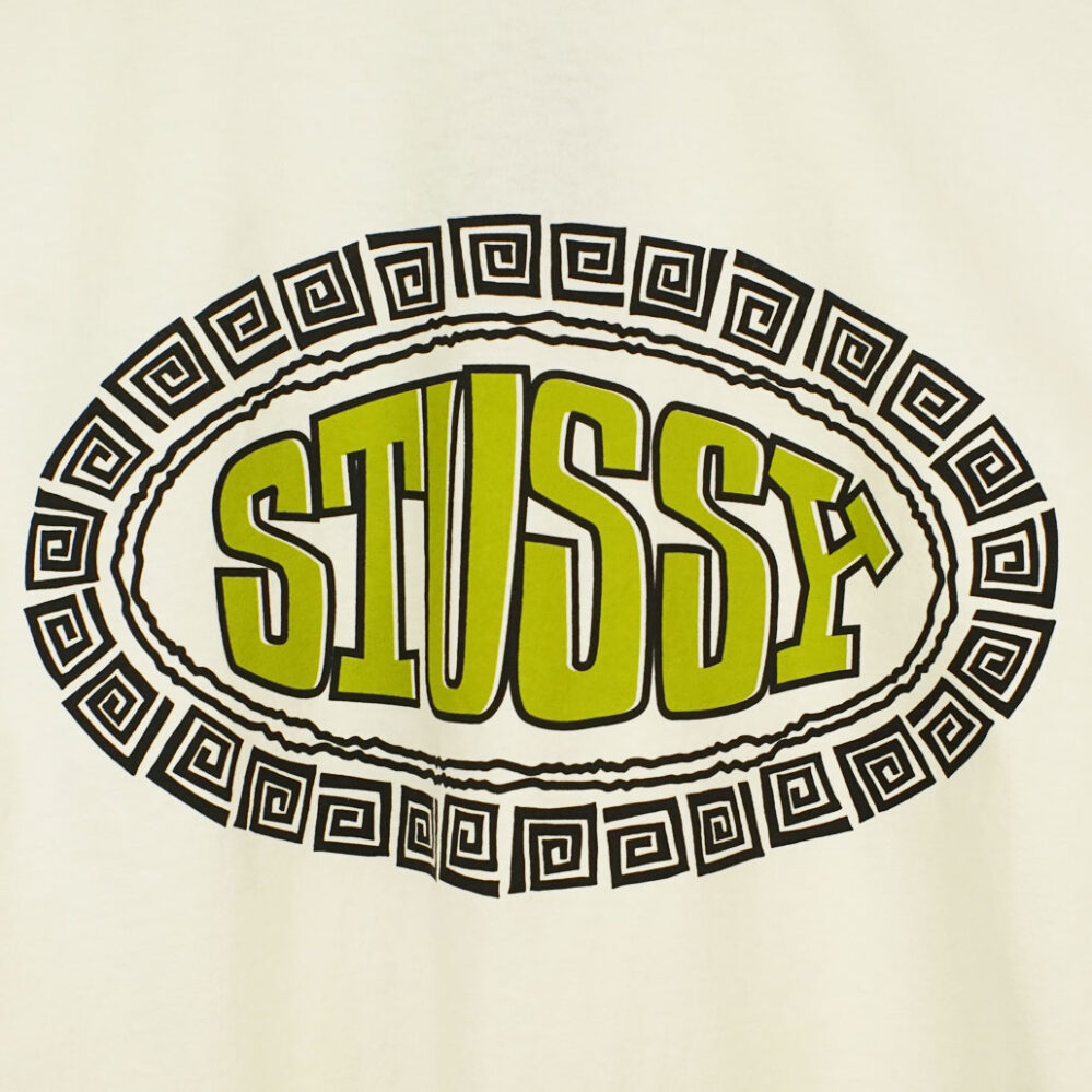 Stüssy Tile Oval Pig. Dyed T-Shirt Natural