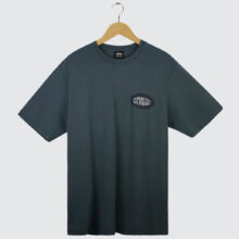 Stüssy Tile Oval Pig. Dyed T-Shirt Navy Stüssy Tile Oval Pig. Dyed T-Shirt Navy