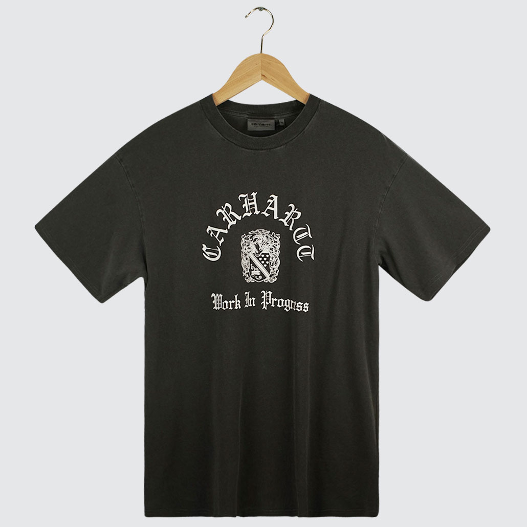 Carhartt WIP Coat Of Arms S/S T-Shirt Black Garment Dyed Carhartt WIP Coat Of Arms S/S T-Shirt Black Garment Dyed
