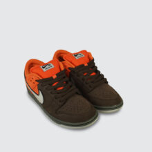 Nike SB Dunk Low Pro Safety Orange/Wolf Grey-Baroque Brown