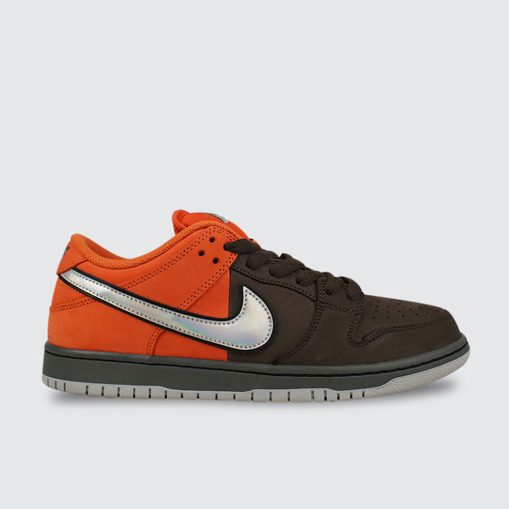 Nike SB Dunk Low Pro Safety Orange/Wolf Grey-Baroque Brown