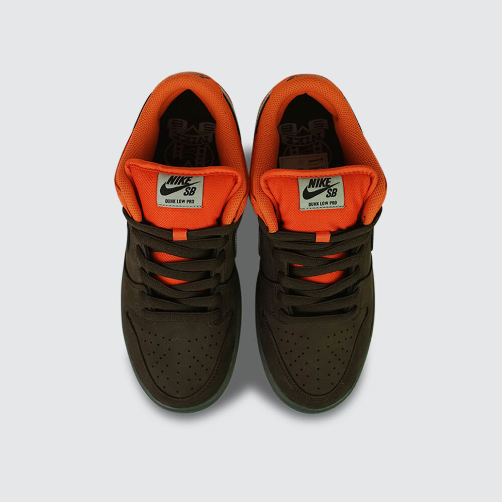 Nike SB Dunk Low Pro Safety Orange/Wolf Grey-Baroque Brown