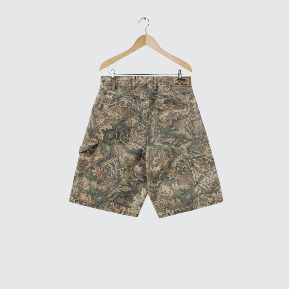 Butter Goods Carpenter Denim Shorts Forest Camo