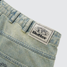 Butter Goods Scorpion Stitch Denim Jeans Tinted Light Blue