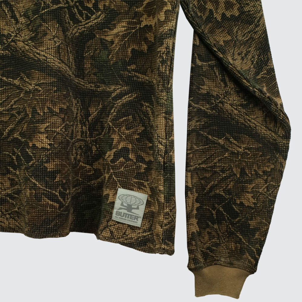 Butter Goods Waffle L/S Top Forest Camo Butter Goods Waffle L/S Top Forest Camo