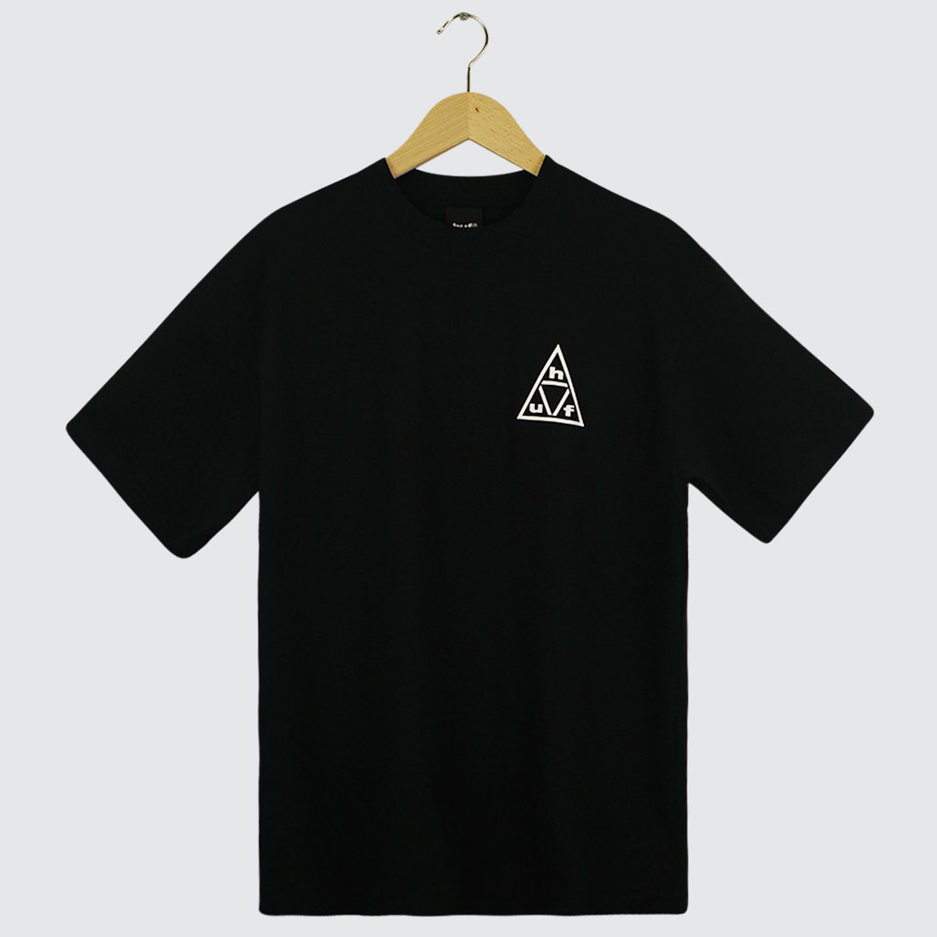 Huf Triple Triangle T-Shirt Black Huf Triple Triangle T-Shirt Black