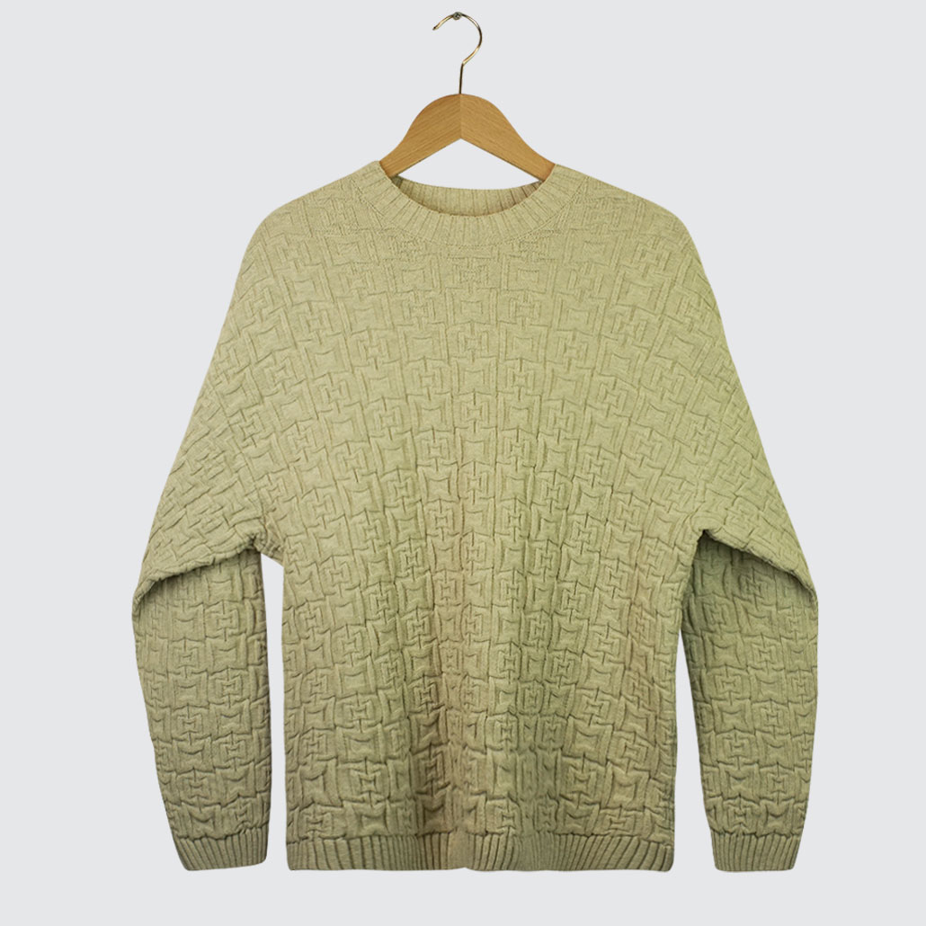 Polar Skate Co. Alex Sweater Ivory Grey Melange Polar Skate Co. Alex Sweater Ivory Grey Melange