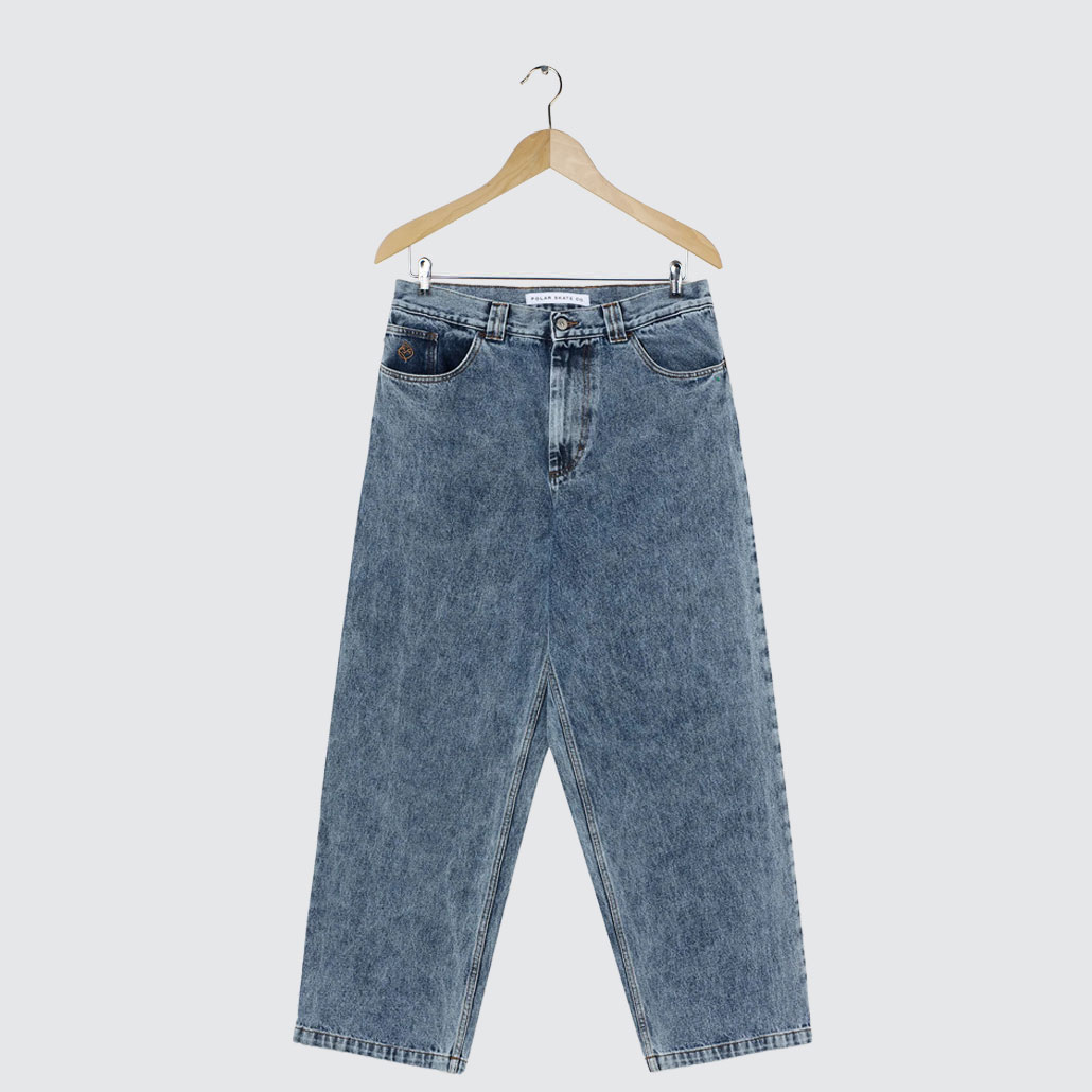 Polar Skate Co. Big Boy Pants Heavy Washed Blue Polar Skate Co. Big Boy Pants Heavy Washed Blue