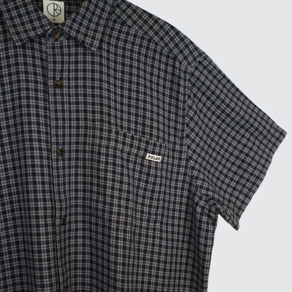 Polar Skate Co. Mitchell Flannel Shirt Petrol/Bordeaux