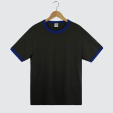 Polar Skate Co. Ringer T-Shirt Dirty Black/Egyptian Blue