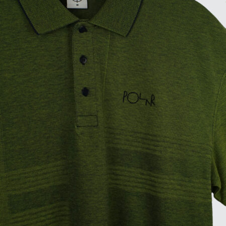 Polar Skate Co. Surf Pique Polo Shirt Green/Blue