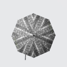 Carhartt WIP Snake Camo Compact Umbrella Black/White