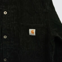 Carhartt WIP Belmar Jacket Snake Camo Black Heavy Stone Wash