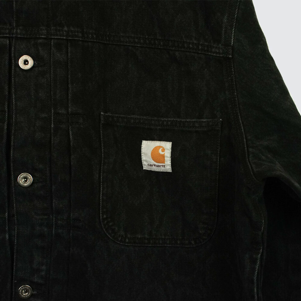 Carhartt WIP Belmar Jacket Snake Camo Black Heavy Stone Wash