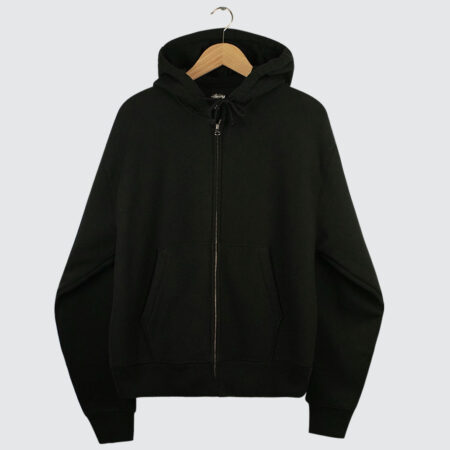 Stüssy Basic Diamond Zip Hoodie Black Stüssy Basic Diamond Zip Hoodie Black