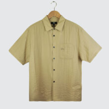 Stüssy Pleated Textured Shirt Tan