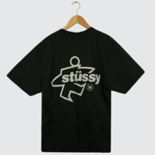 Stüssy Surf Size Pig. Dyed T-Shirt Faded Black