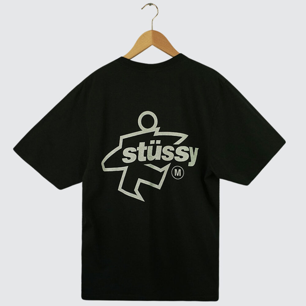 Stüssy Surf Size Pig. Dyed T-Shirt Faded Black