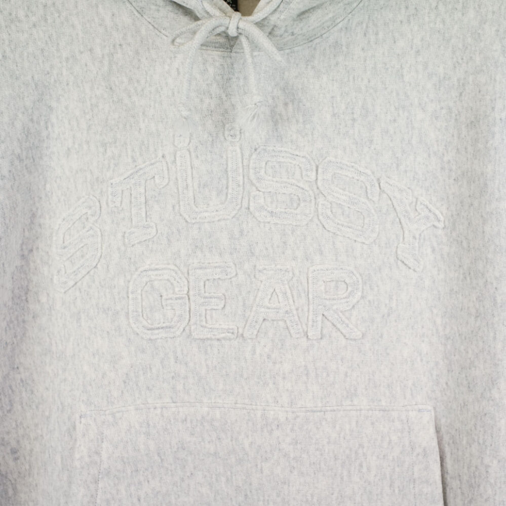 Stüssy Gear Applique Hoodie Ash Heather Stüssy Gear Applique Hoodie Ash Heather