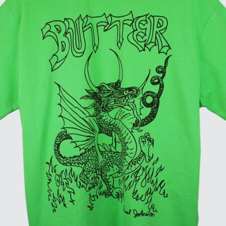 Butter Goods x Daniel Johnston Dragon T-Shirt Lime Butter Goods x Daniel Johnston Dragon T-Shirt Lime