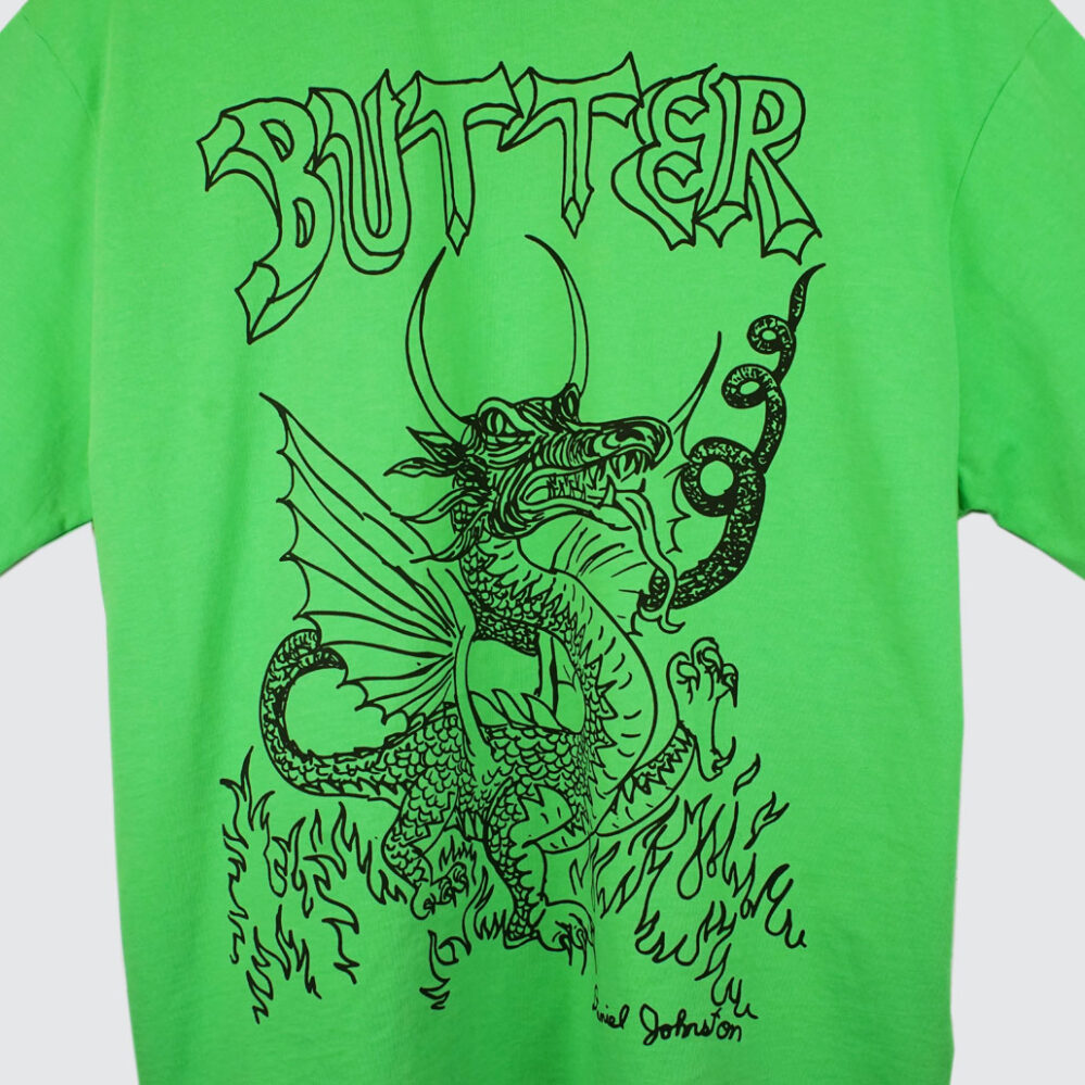 Butter Goods x Daniel Johnston Dragon T-Shirt Lime