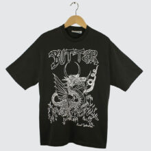 Butter Goods x Daniel Johnston Dragon T-Shirt Washed Black