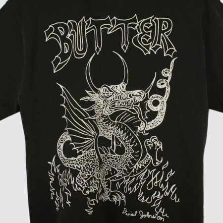 Butter Goods x Daniel Johnston Dragon T-Shirt Washed Black Butter Goods x Daniel Johnston Dragon T-Shirt Washed Black