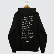 Butter Goods x Daniel Johnston Enemy Pullover Hood Distressed Washed Black