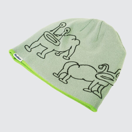 Butter Goods x Daniel Johnston Frog Reversible Beanie Lime/Grey Butter Goods x Daniel Johnston Frog Reversible Beanie Lime/Grey