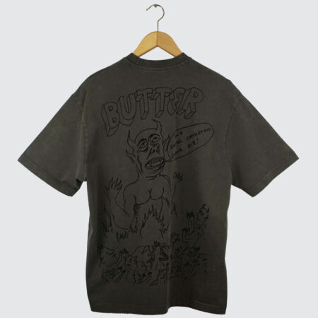 Butter Goods x Daniel Johnston Satan T-Shirt Black Acid Wash Butter Goods x Daniel Johnston Satan T-Shirt Black Acid Wash