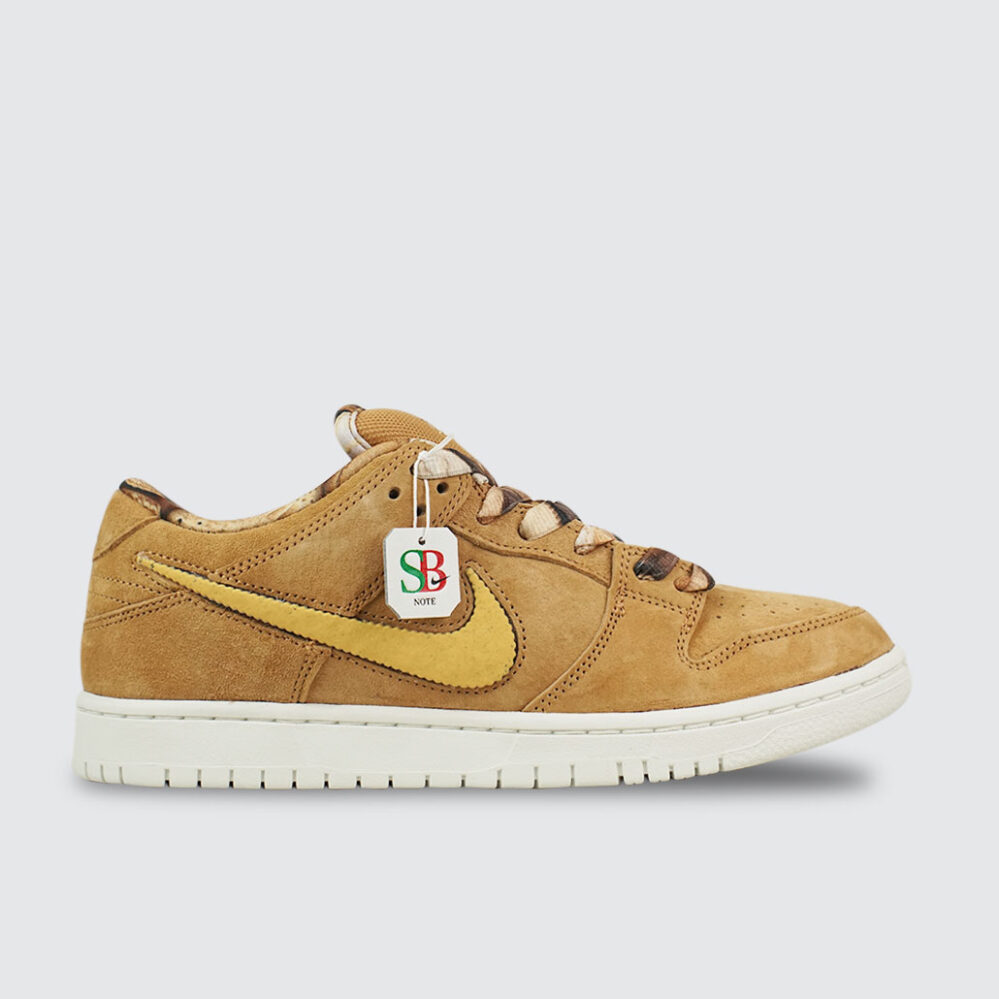 Nike SB Dunk Low Pro Note Manchester Flax/Honeycomb-Summit White