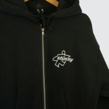 Stüssy Surf Size Gar. Dyed Zip Hoodie Faded Black