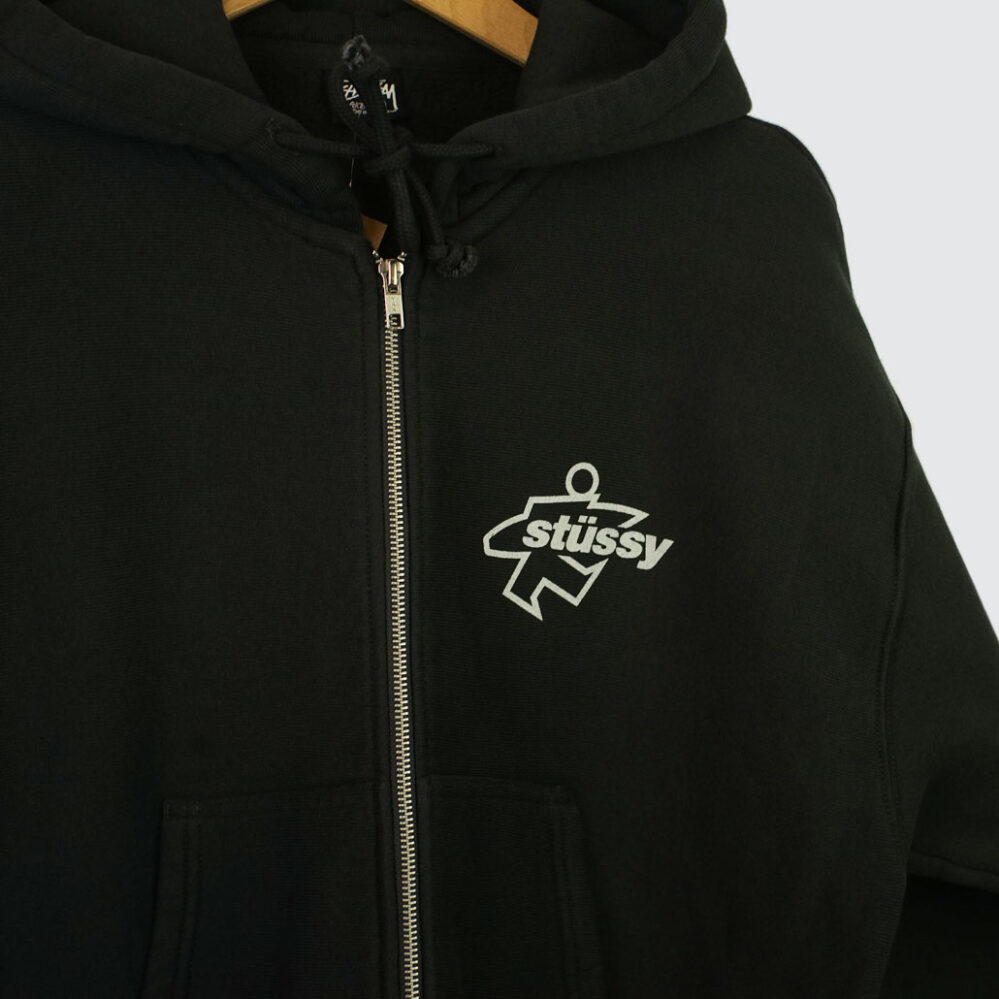 Stüssy Surf Size Gar. Dyed Zip Hoodie Faded Black