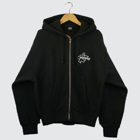 Stüssy Surf Size Gar. Dyed Zip Hoodie Faded Black