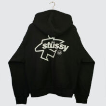 Stüssy Surf Size Gar. Dyed Zip Hoodie Faded Black