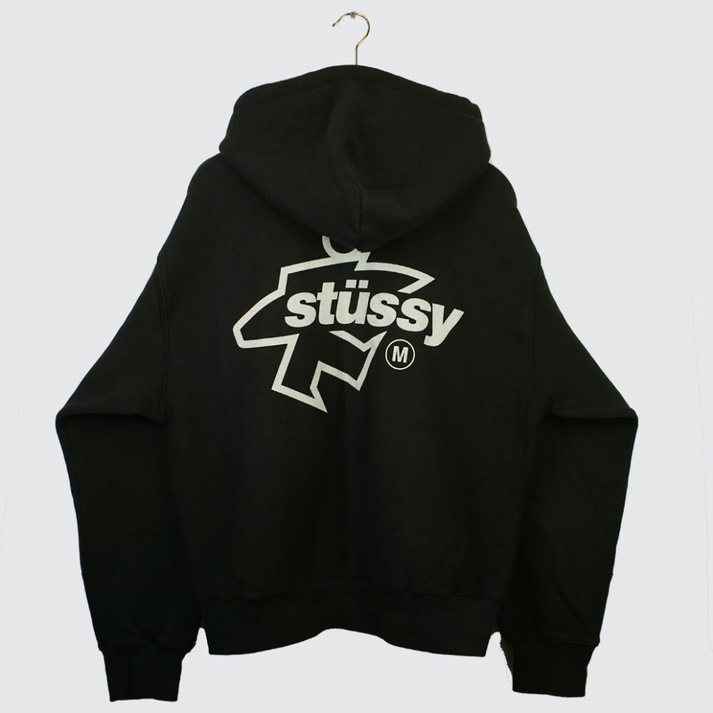 Stüssy Surf Size Gar. Dyed Zip Hoodie Faded Black