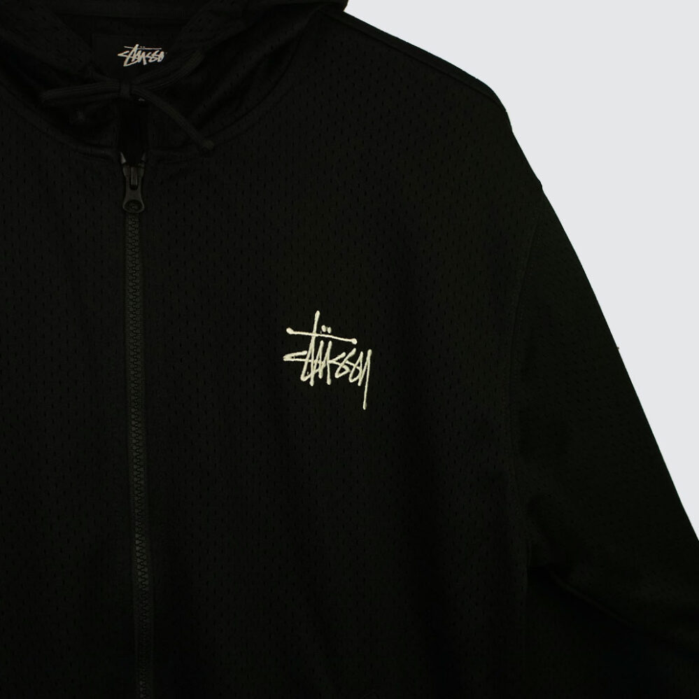 Stüssy Athletic Mesh Zip Hood Black
