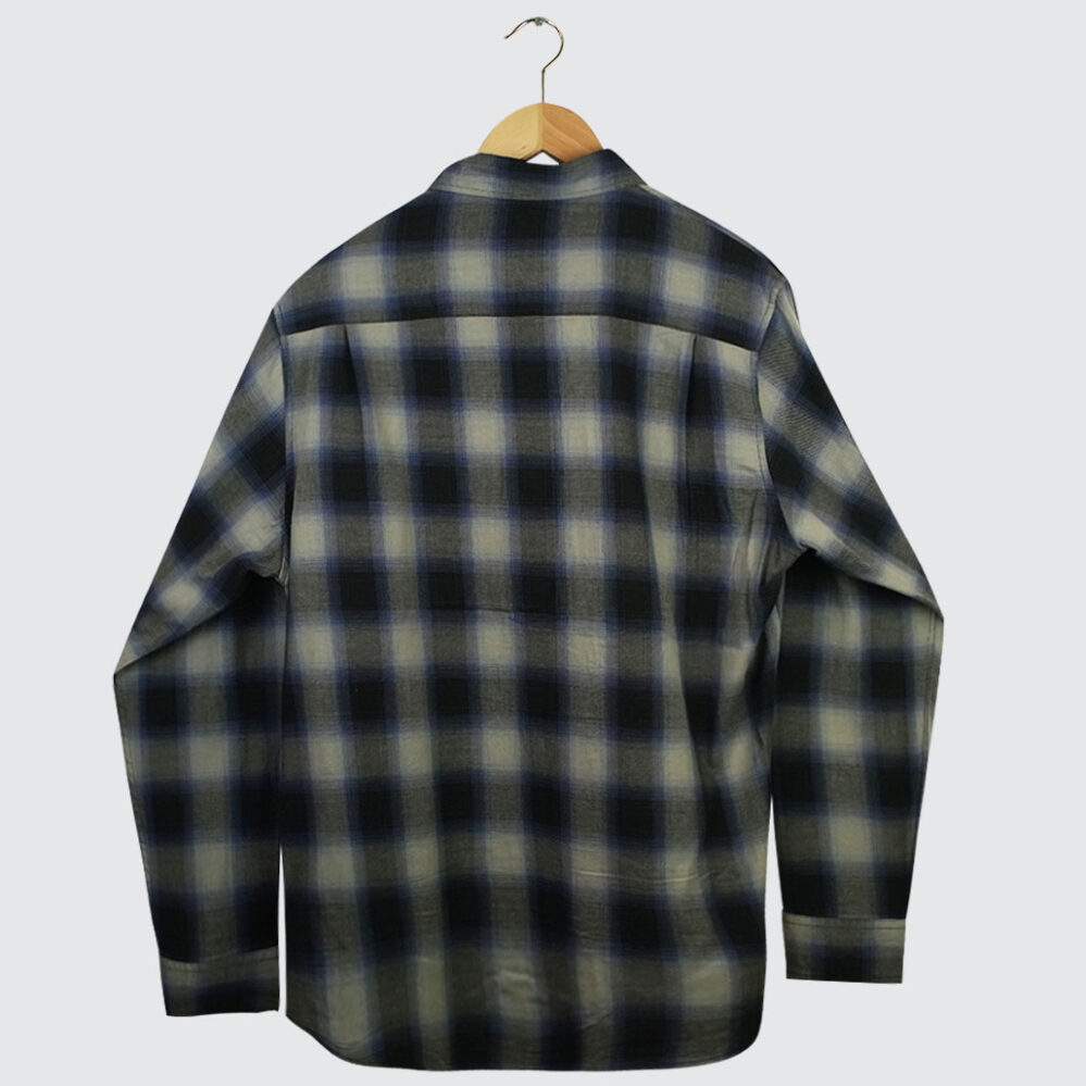 Stüssy Beach Ombre Plaid Shirt Black