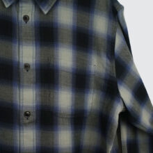 Stüssy Beach Ombre Plaid Shirt Black