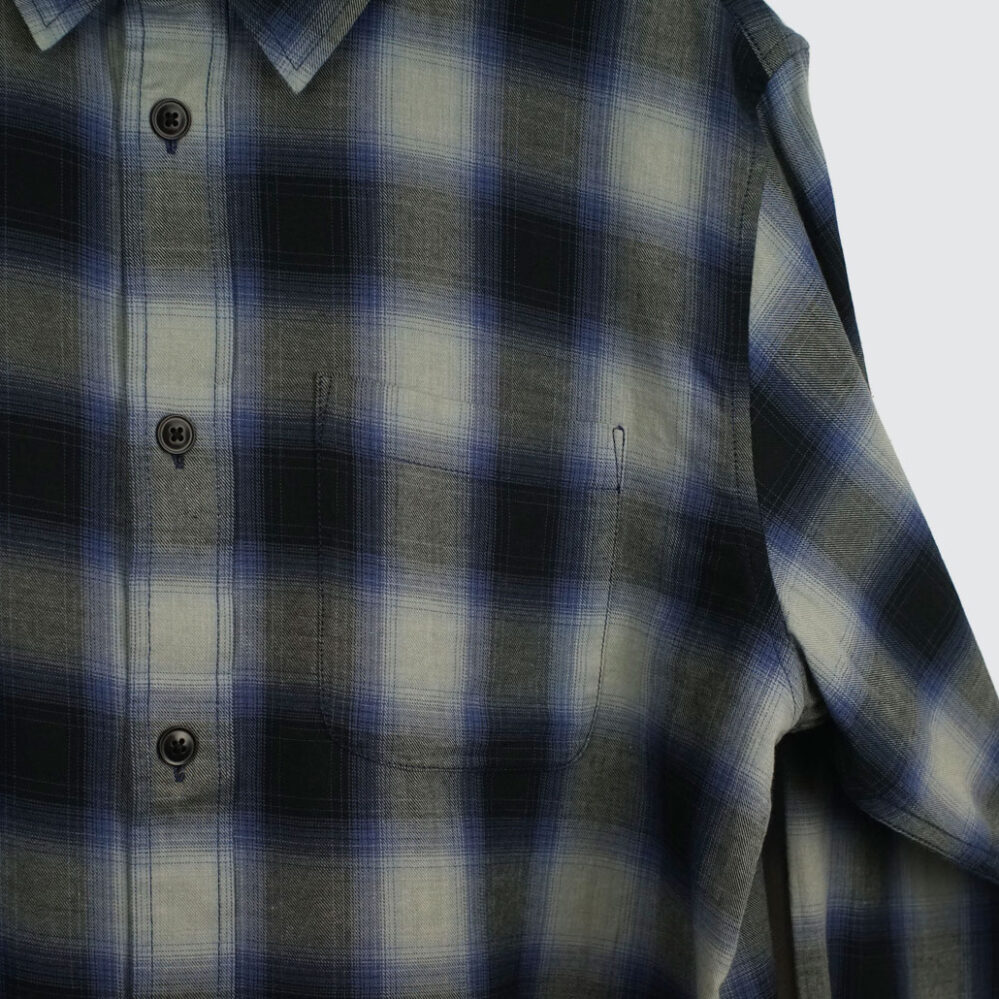Stüssy Beach Ombre Plaid Shirt Black